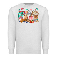 Oatmeal Heather baking coffee cups Premium Sweatshirt - Jasminsmagicworld