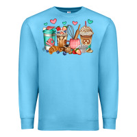 Ocean Blue baking coffee cups Premium Sweatshirt - Jasminsmagicworld