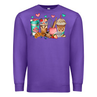 Purple baking coffee cups Premium Sweatshirt - Jasminsmagicworld