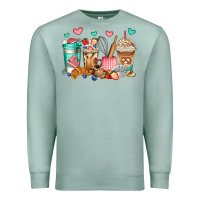 Seafoam baking coffee cups Premium Sweatshirt - Jasminsmagicworld