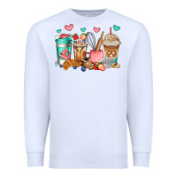 White baking coffee cups Premium Sweatshirt - Jasminsmagicworld