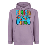 Lavender finish him Heavyweight Hoodie - JahusDesignShop