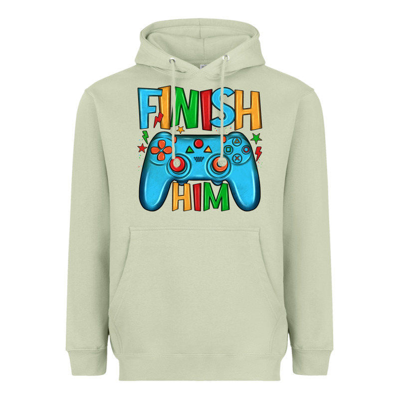 Finish Him Heavyweight Hoodie by JahusDesignShop | Teevron
