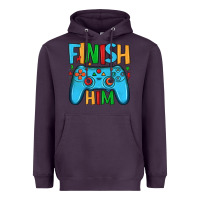 Plum finish him Heavyweight Hoodie - JahusDesignShop