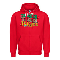 Red teacher teacher teacher Zipper Hoodie - Zillion Design Studio