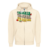 Sandshell teacher teacher teacher Zipper Hoodie - Zillion Design Studio