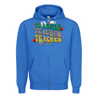 True Royal teacher teacher teacher Zipper Hoodie - Zillion Design Studio