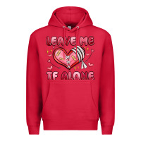 Cardinal leave me tf alone valentines day Premium Hoodie - MaliasSmallBusiness