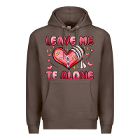 Coffee leave me tf alone valentines day Premium Hoodie - MaliasSmallBusiness