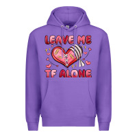 Purple leave me tf alone valentines day Premium Hoodie - MaliasSmallBusiness