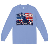Colony Blue all gave some some gave all tbw Long Sleeve Tee - texasbilliewilder