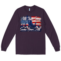 Plum all gave some some gave all tbw Long Sleeve Tee - texasbilliewilder