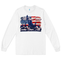 White all gave some some gave all tbw Long Sleeve Tee - texasbilliewilder
