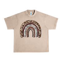 French Oak Cheetah rainbow Urban Heavy Tee - MaliasSmallBusiness