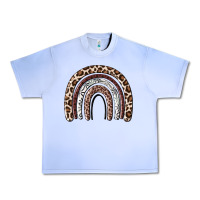 Grape Ice Cheetah rainbow Urban Heavy Tee - MaliasSmallBusiness
