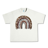 Pistachio Cheetah rainbow Urban Heavy Tee - MaliasSmallBusiness