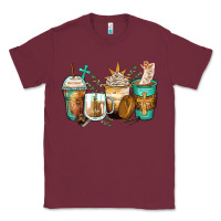 Burgundy jesus coffee cups Classic Tee - Zillion Design Studio