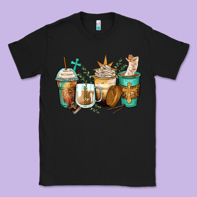 Jesus Coffee Cups Classic Tee Designed By Zillion Design Studio