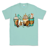Seafoam jesus coffee cups Classic Tee - Zillion Design Studio