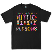 Black i love my job for all the little reasons Premium Tee - Artiststas
