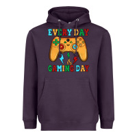 Plum every day is gaming day Heavyweight Hoodie - JahusDesignShop