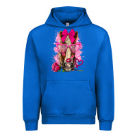 Cobalt valentines day horse with sunglasses Urban Hoodie - NancyCooperArtShop