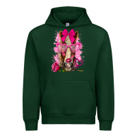 Forest Green valentines day horse with sunglasses Urban Hoodie - NancyCooperArtShop
