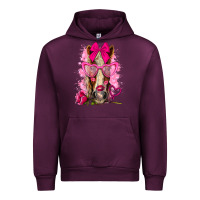Mauve Wine valentines day horse with sunglasses Urban Hoodie - NancyCooperArtShop