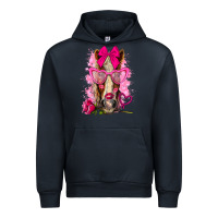 Navy valentines day horse with sunglasses Urban Hoodie - NancyCooperArtShop