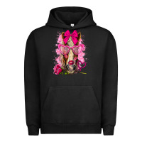 Pigment Black valentines day horse with sunglasses Urban Hoodie - NancyCooperArtShop