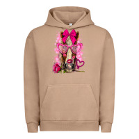 Pigment Burro valentines day horse with sunglasses Urban Hoodie - NancyCooperArtShop