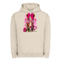 Pigment French Oak valentines day horse with sunglasses Urban Hoodie - NancyCooperArtShop