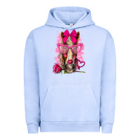 Pigment Grape Ice valentines day horse with sunglasses Urban Hoodie - NancyCooperArtShop