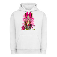 Pigment Lunar Rock valentines day horse with sunglasses Urban Hoodie - NancyCooperArtShop
