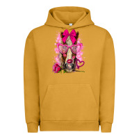 Pigment Peanut Butter valentines day horse with sunglasses Urban Hoodie - NancyCooperArtShop