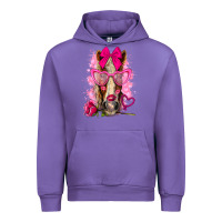 Tulip valentines day horse with sunglasses Urban Hoodie - NancyCooperArtShop
