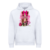 White valentines day horse with sunglasses Urban Hoodie - NancyCooperArtShop