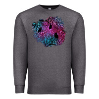Charcoal Heather halloween patch  1 Premium Sweatshirt - BundleAndBundleShop