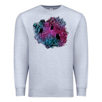 Heather Grey halloween patch  1 Premium Sweatshirt - BundleAndBundleShop