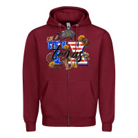 Burgundy texas tx Zipper Hoodie - Zillion Design Studio