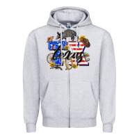 Heather Grey texas tx Zipper Hoodie - Zillion Design Studio