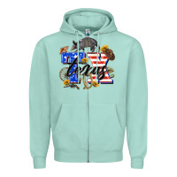 Seafoam texas tx Zipper Hoodie - Zillion Design Studio