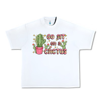 White go sit on a cactus Urban Heavy Tee - MaliasSmallBusiness