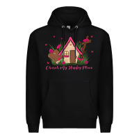 Black church is my happy place Premium Hoodie - MaliasSmallBusiness