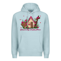 Blue Mist church is my happy place Premium Hoodie - MaliasSmallBusiness