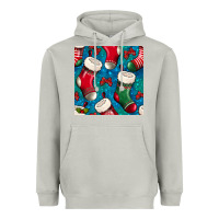 Moon Dust christmas socks seamless pattern Heavyweight Hoodie - BundleAndBundleShop