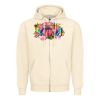 Sandshell tie dye mom Zipper Hoodie - Zillion Design Studio