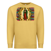 Antique Gold serape our lady of guadalupe Premium Sweatshirt - JahusDesignShop