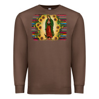 Chestnut serape our lady of guadalupe Premium Sweatshirt - JahusDesignShop