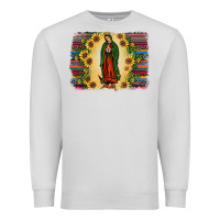 Dove Grey serape our lady of guadalupe Premium Sweatshirt - JahusDesignShop